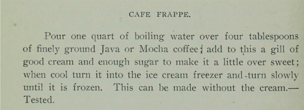 Cafe Frappe recipe
