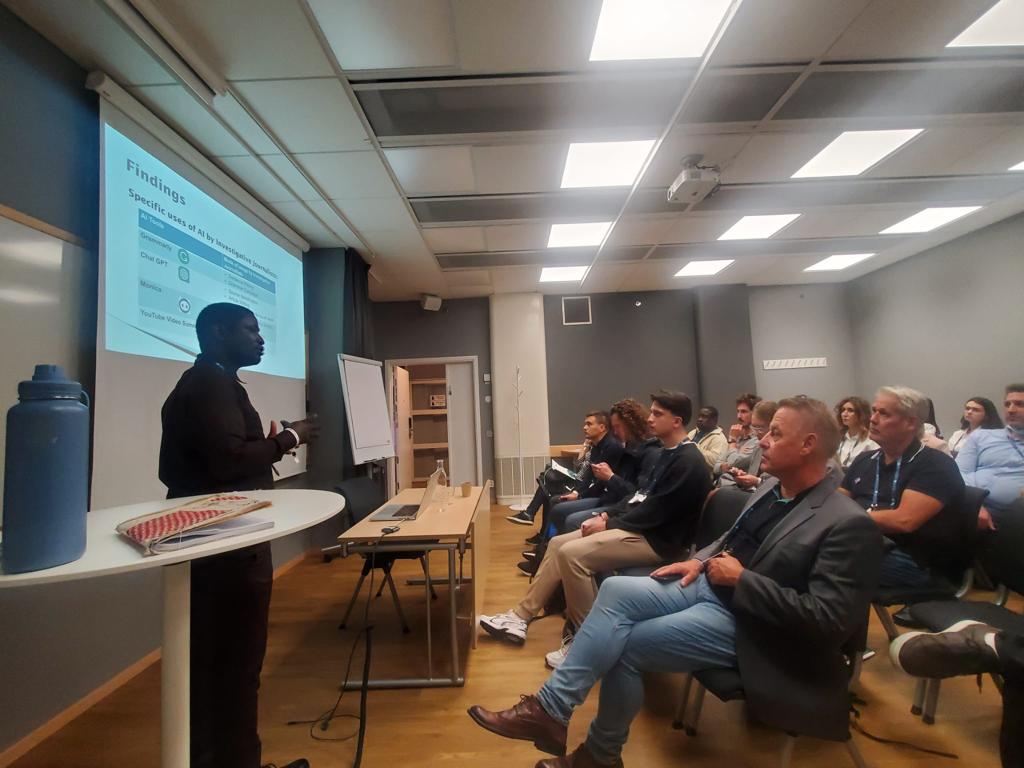 Greenlee student presents AI researchpaper in Sweden