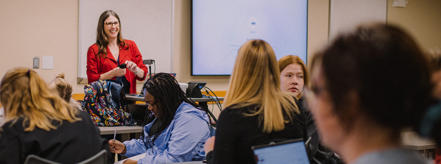 faculty teaching in class